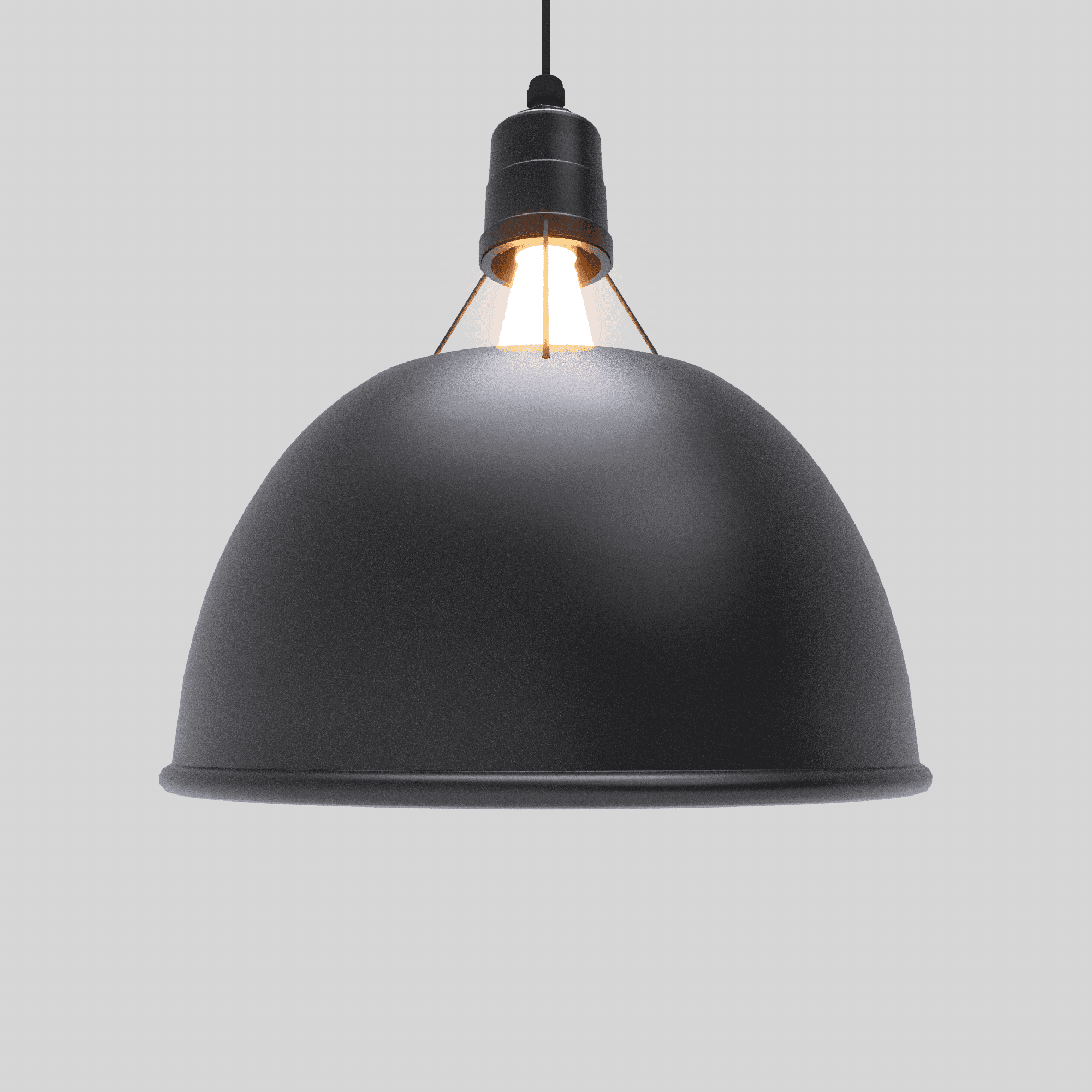 Uplight Reflector with Wood Topper - View 1