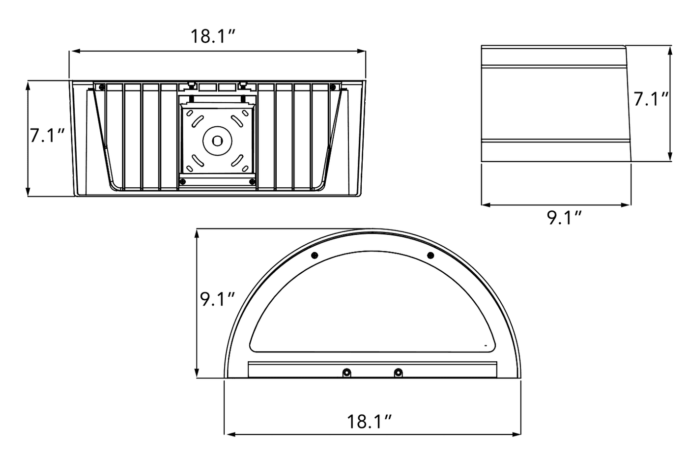 AWLH - Wallpack Light - alternate view