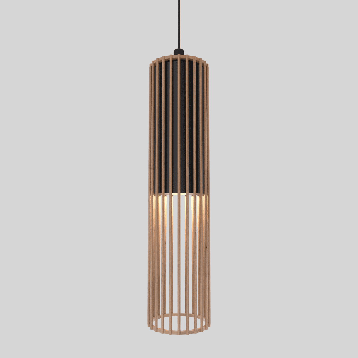 Cyrus Wooden Cylinder Pendant
