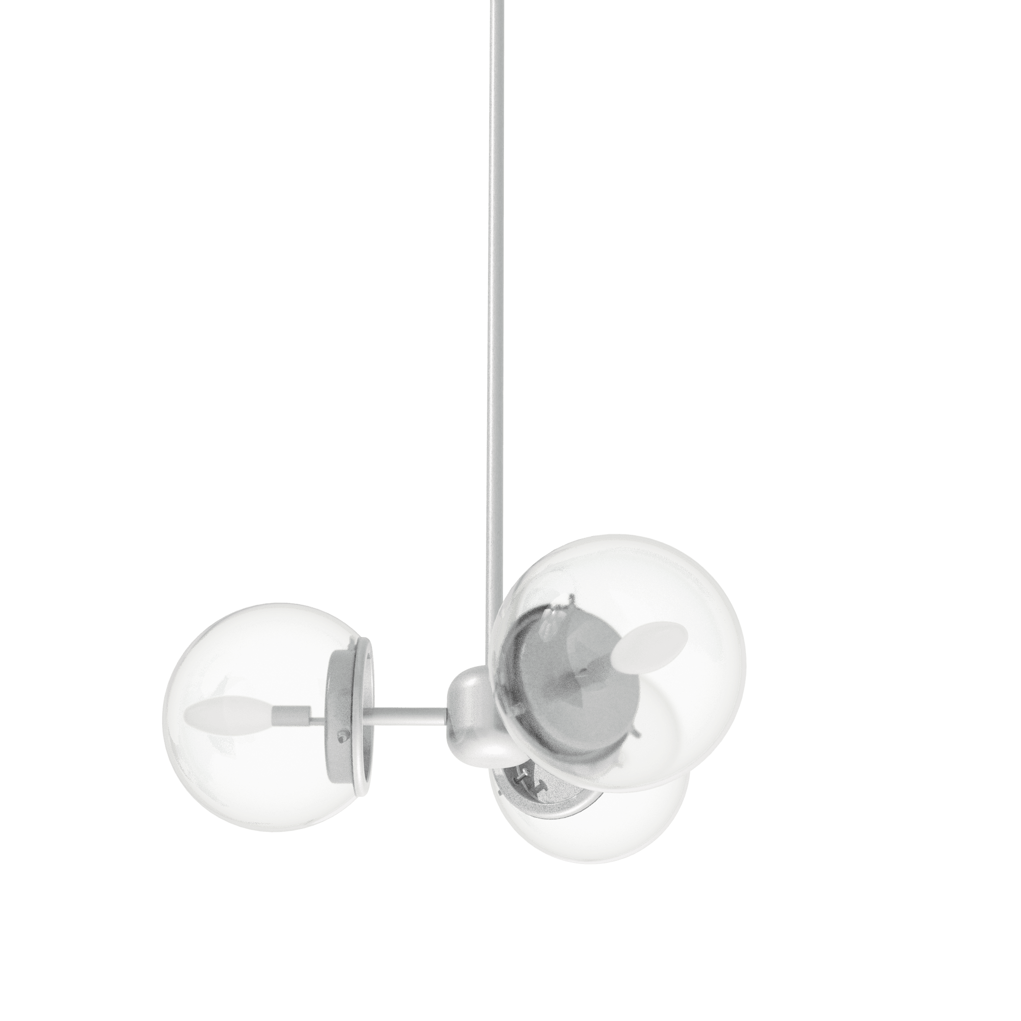 Treble Triple Globe Pendant - View 1