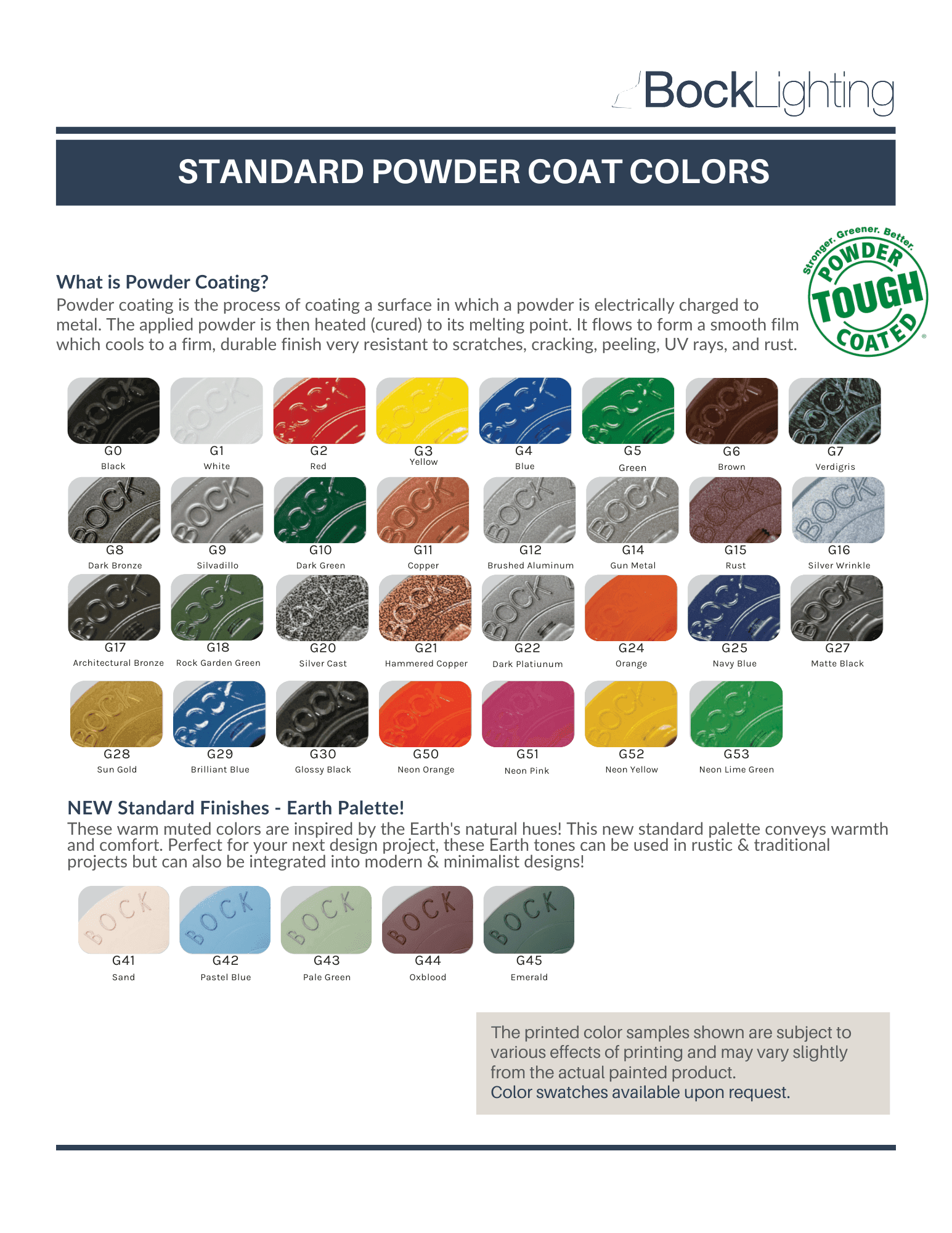 Powder Coat Finishes - View 1