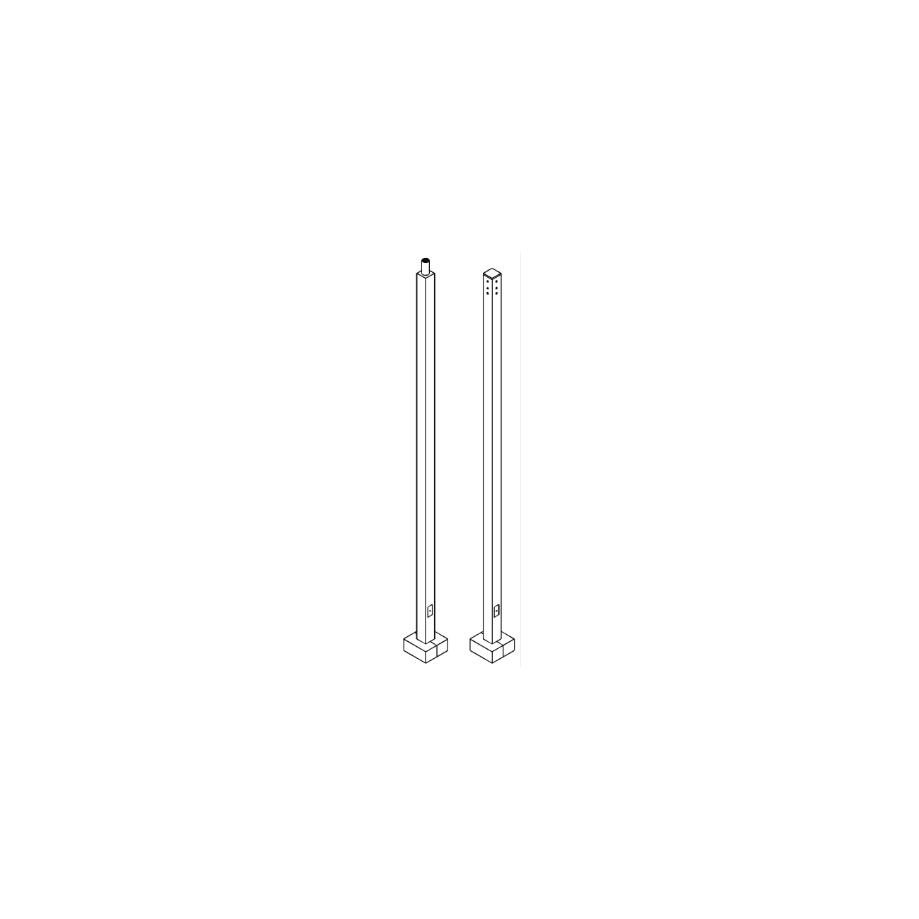 STEEL SQUARE NONTAPERED - View 1