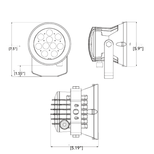 DLL - LED Dock Light - alternate view
