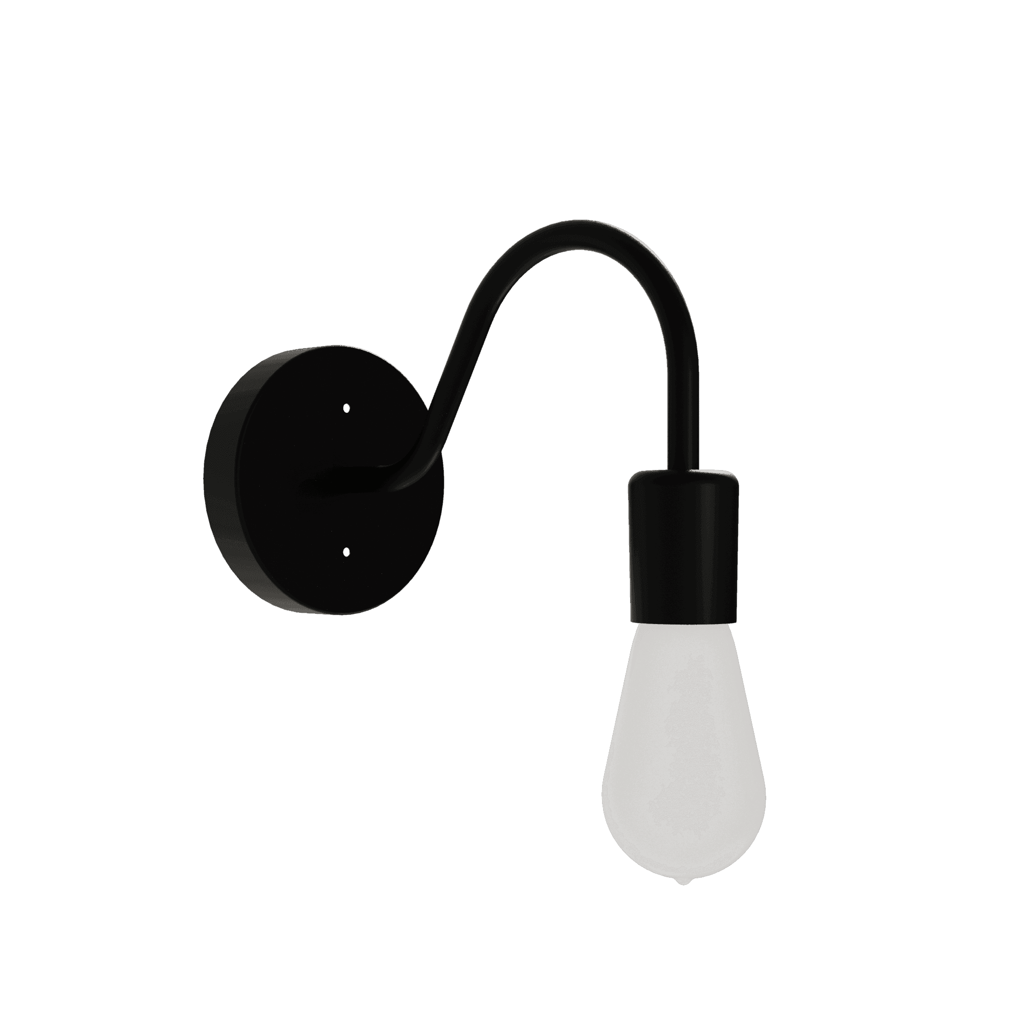 Simple Socket Gooseneck Sconce - View 1