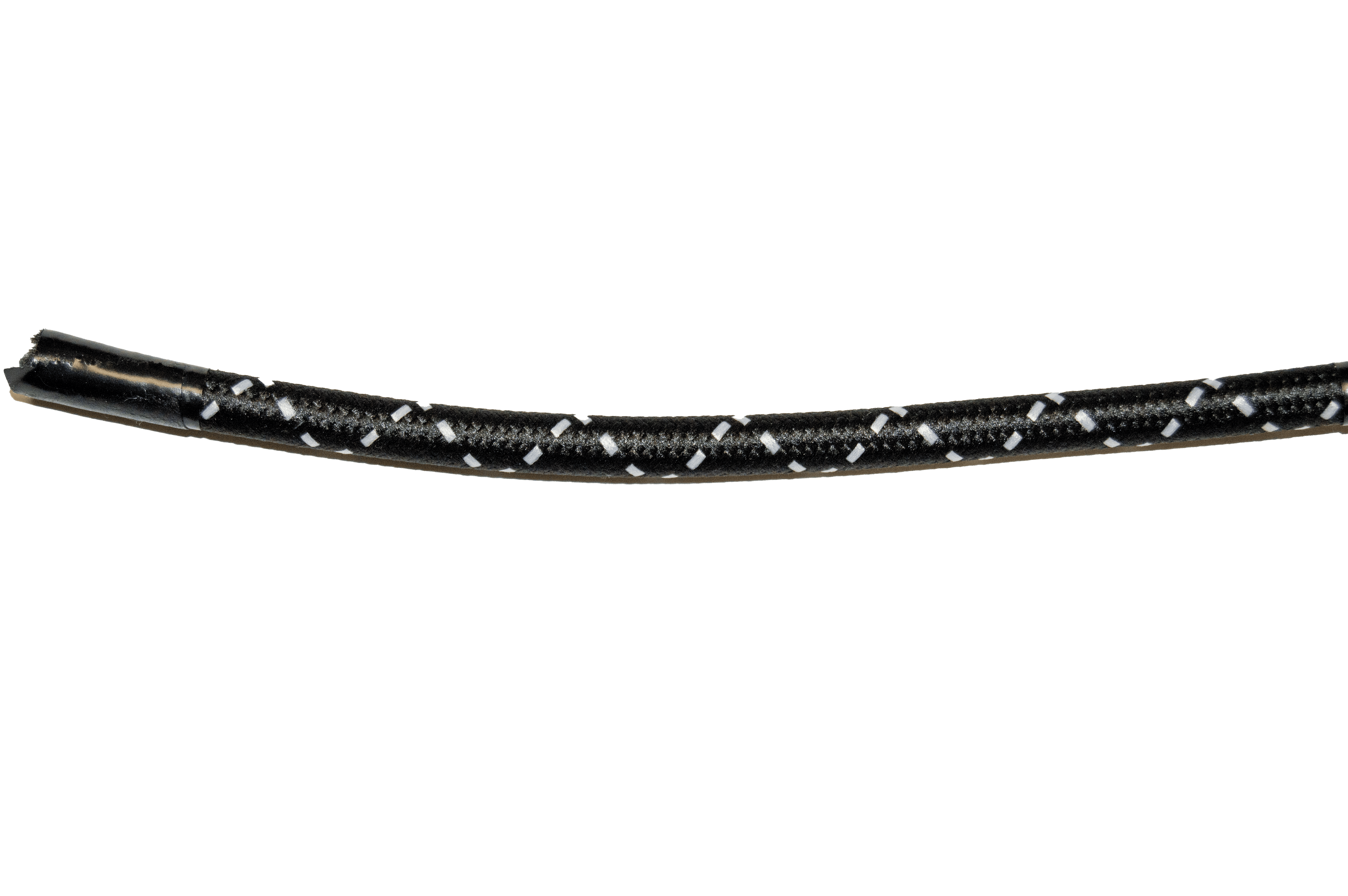 Cloth Cord Black/White Cross