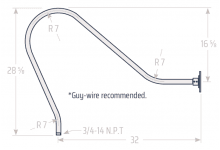 32" Style G Gooseneck