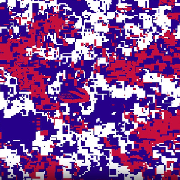 Tiger Stripe- Red, White, Blue