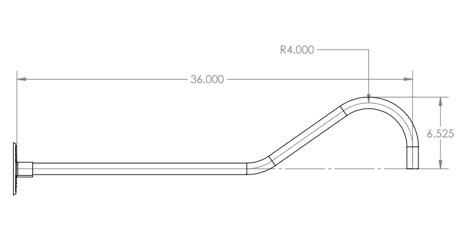 36" Style A Gooseneck